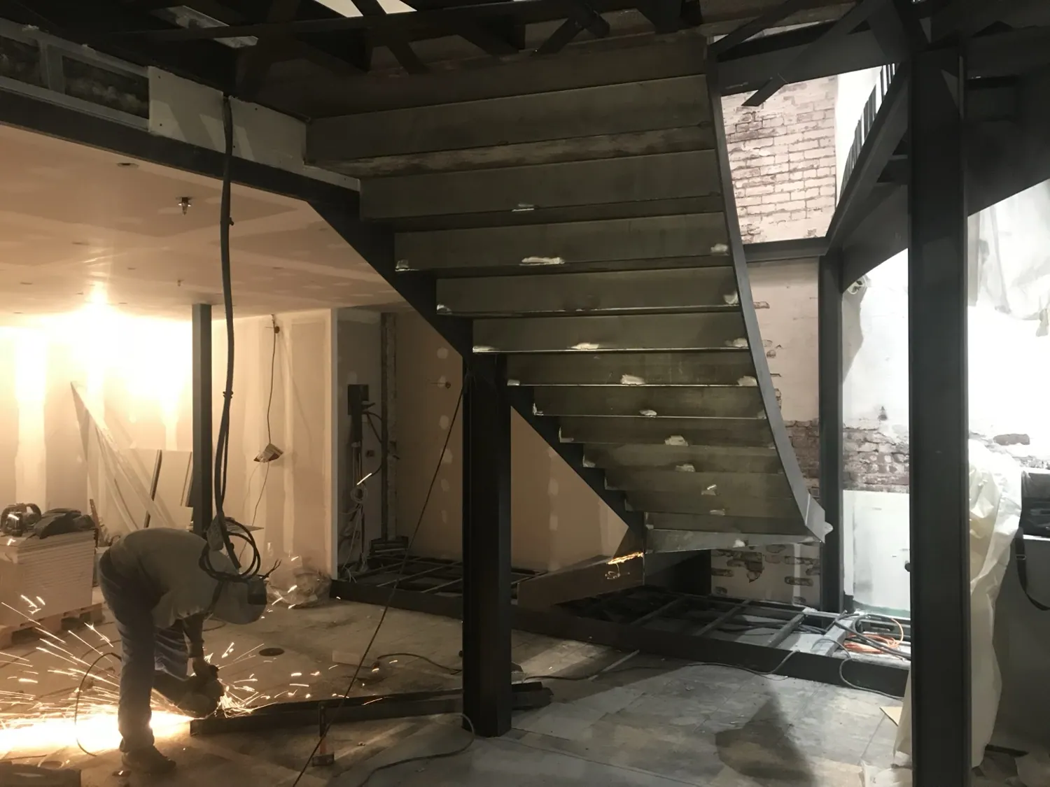 Escalier métallique fabriqué sur mesure